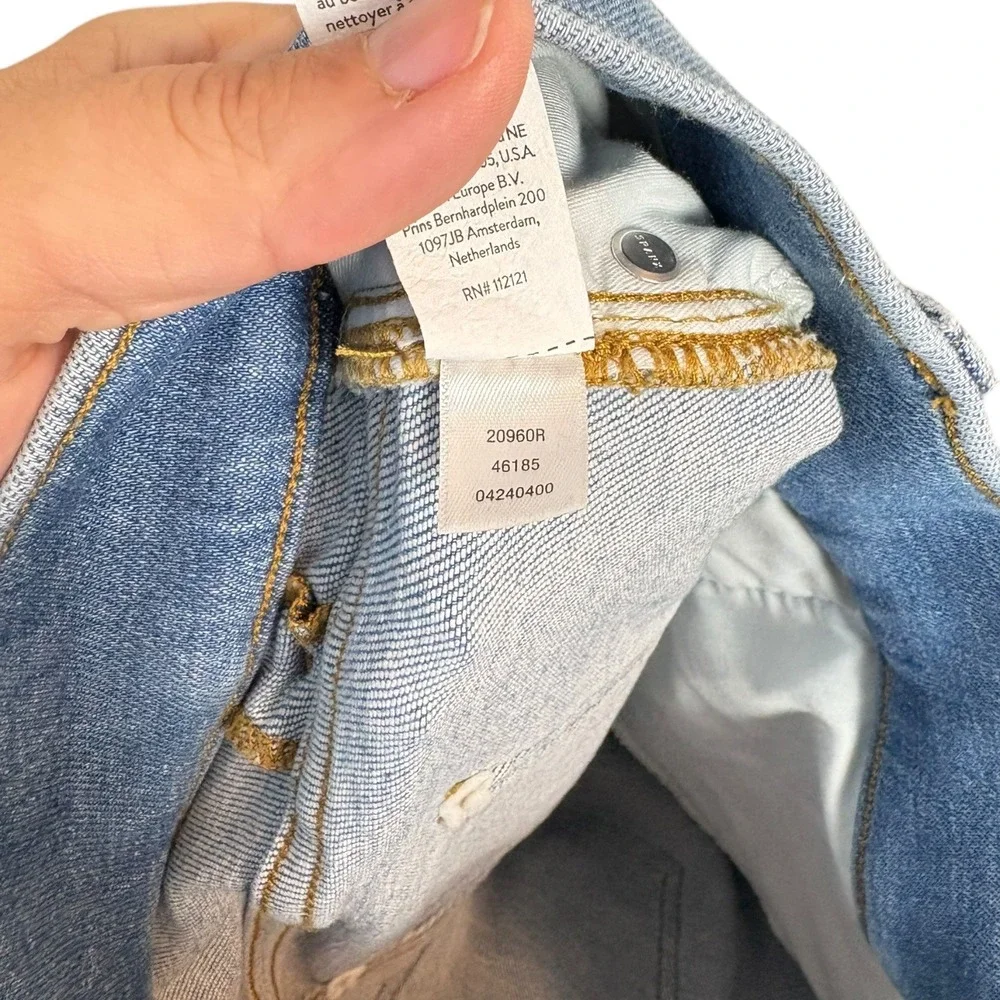 SPANX  Shapewear Stretch Flare Jeans Light‎ Wash High Rise Denim Pants Sz L